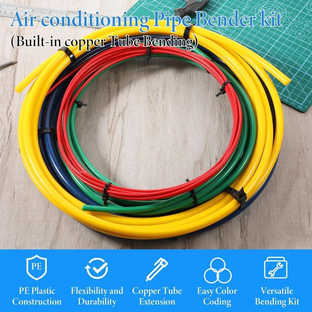 Flexible AC Pipe Bender Kit Anti-Kink Copper Tube Bender Bending Strip  HVAC Installation