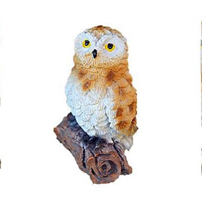 Creative Owl Owl Figurine Weatherproof Simulation Resin Crafts Resin Miniatures Figurine Home Decor