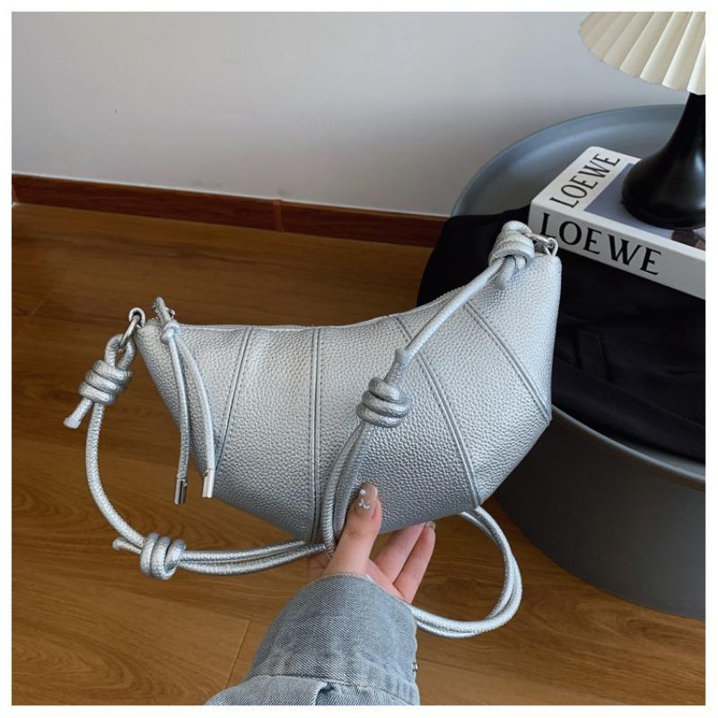 Leather High-end Niche Design Croissant Bag Women's First Layer Cowhide New Fashion Versatile Shoulder Messenger Bag