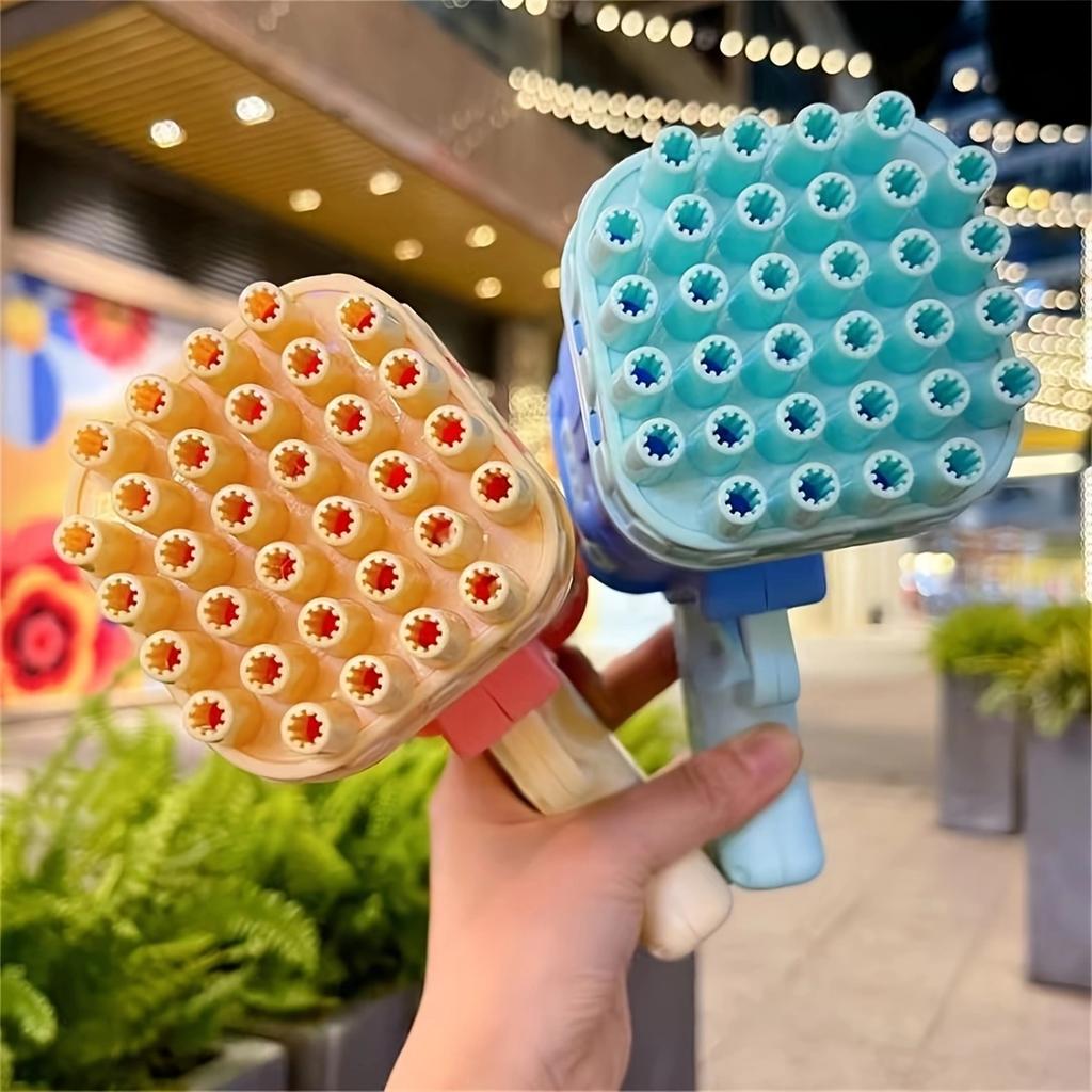 32 Hole Electric Bubble Machine Internet Celebrity  Gun Bubble Water Stick Children's Toy Without Bubble Water and Battery