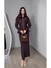 Elegant Intellectual European Long Sleeve Dress Set - Autumn 2025 New Style