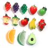5pcs/lot Fruit Series Acrylic Pendants Colorful Apple Grape Banana Shaped Charms For DIY Earrings Necklace Jewelry Accessories