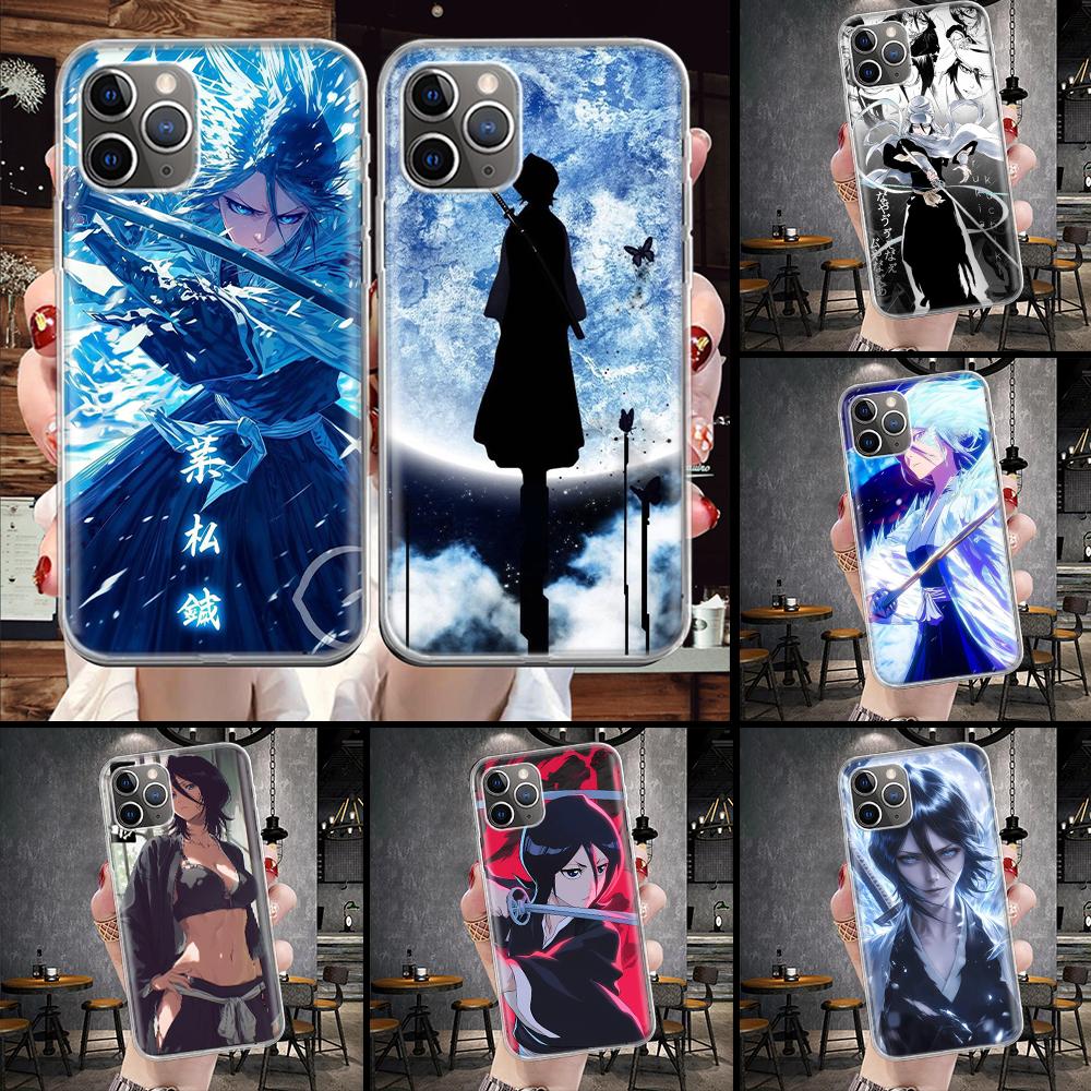 Bleach Kuchiki Rukia Soft Phone Case For IPhone 11 17 Air 16E 16 Pro Max 15 + 14 Plus 13 Mini 12 Apple 7 SE 8 Fundas Coque 11 17