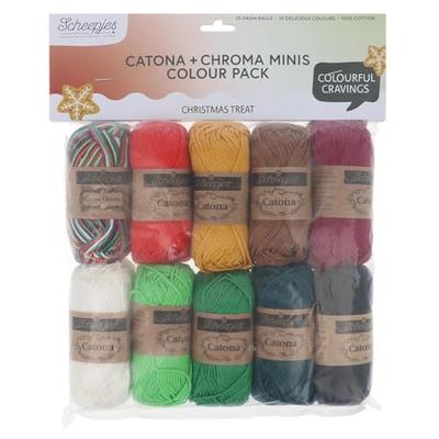 Scheepjes Catona und Chroma Farbpaket 10x25g - Weihna. Tr.