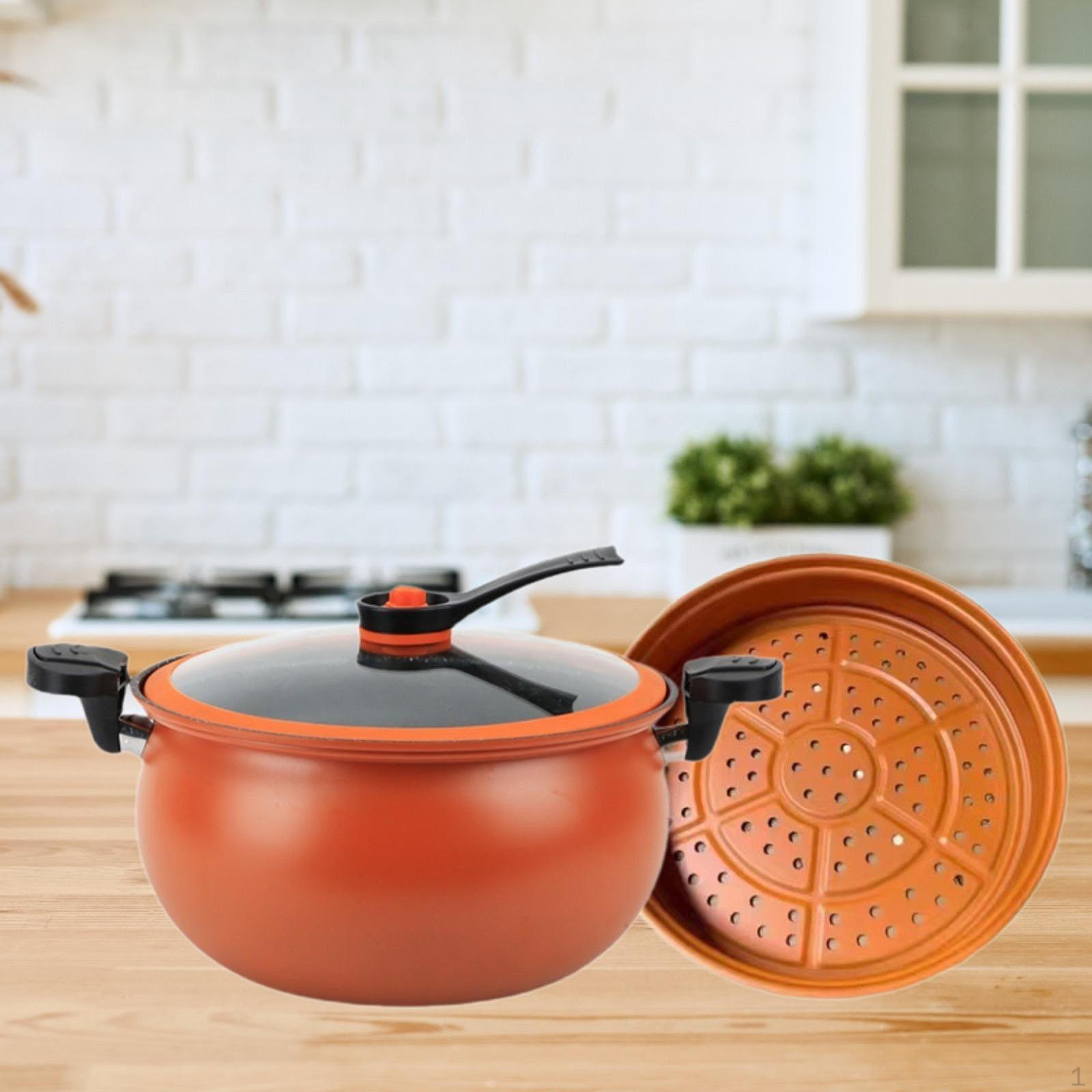 

Микроскороварка объемом 7 л для приготовления супа, пасты и лапши оранжевый