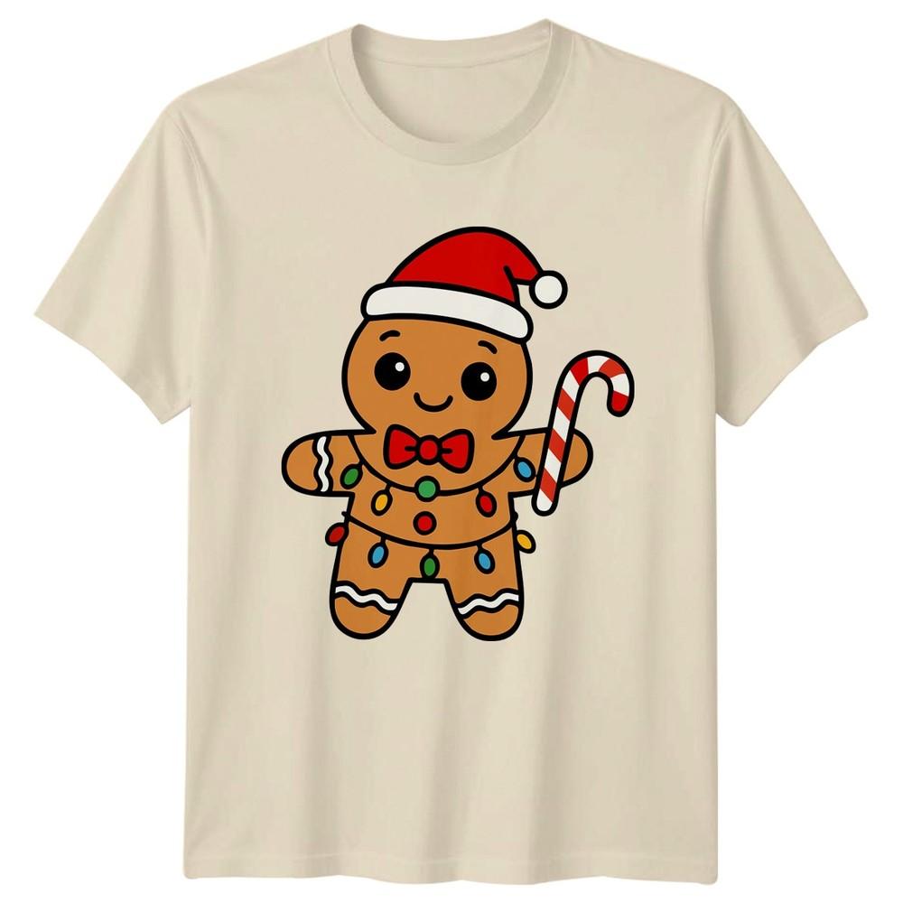Gingerbread Unisex Christmas Holidays Unisexs TShirt Unisexs Tee Graphic Unisex Top