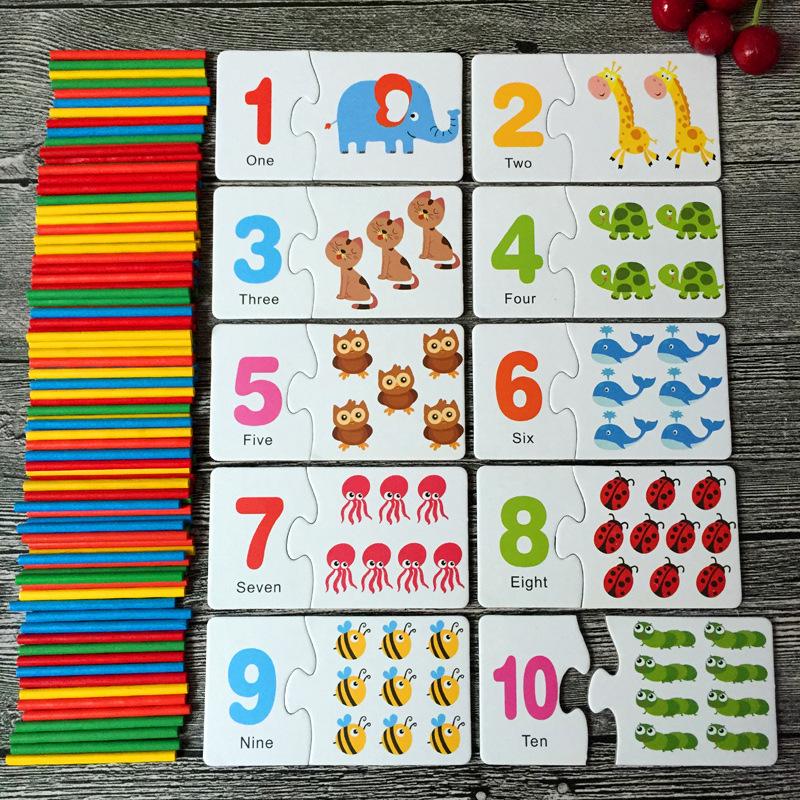 Number Recognition Cards: Educational Table Game for Kindergarten Kids