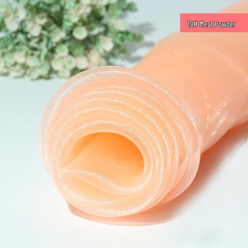Slightly Stiff Sparkling Organza Gauze Fabric for Wedding & Evening Gowns