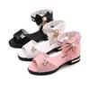 Kinder Bogen Sandalen Kinder Mädchen Sommer Nette Sandalen Strand 2024 Prinzessin Mode High Heels Quaste Schule Schuhe