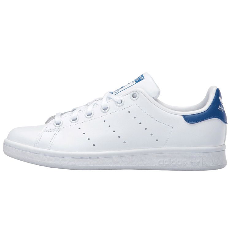 

Adidas Stan Smith J White Blue Детские кроссовки Обувь-Белое оборудование-Синий S74778