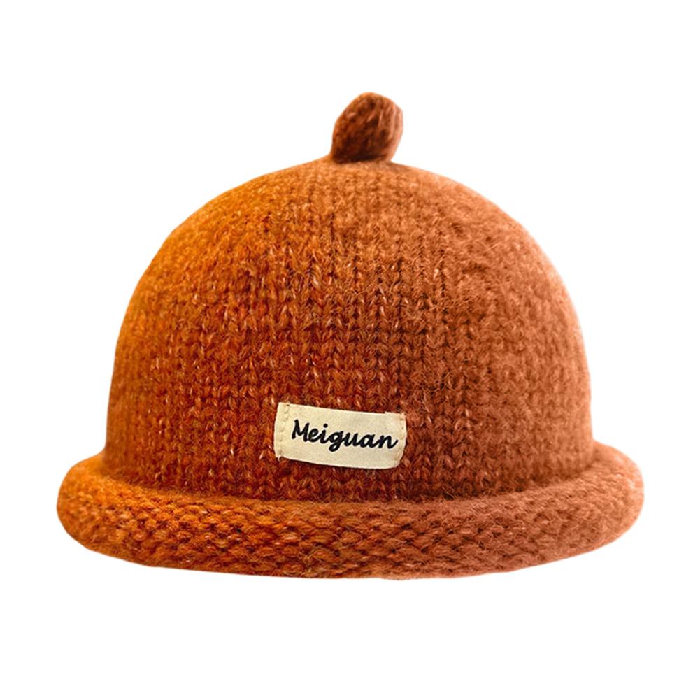 Autumn Winter Knitted  Cuffless Cap For Men Women Warm Cozy Soft Beanie Hat Country Fresh Sweet Style Fashion Headwear