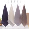 1Pc 34x34cm 100% Cotton Thicken Polka Dot Solid Color Soft Water Absorbent Home Bathroom Adult Square Face Towel
