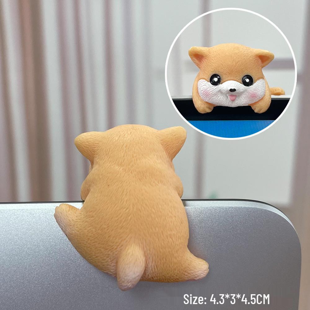 Creative TV Monitor & Car Navigation Screen Decoration - Small Animal Ornaments