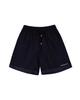 THEMUSEUMVISITOR Logo Stitched Mesh Shorts (Black)
