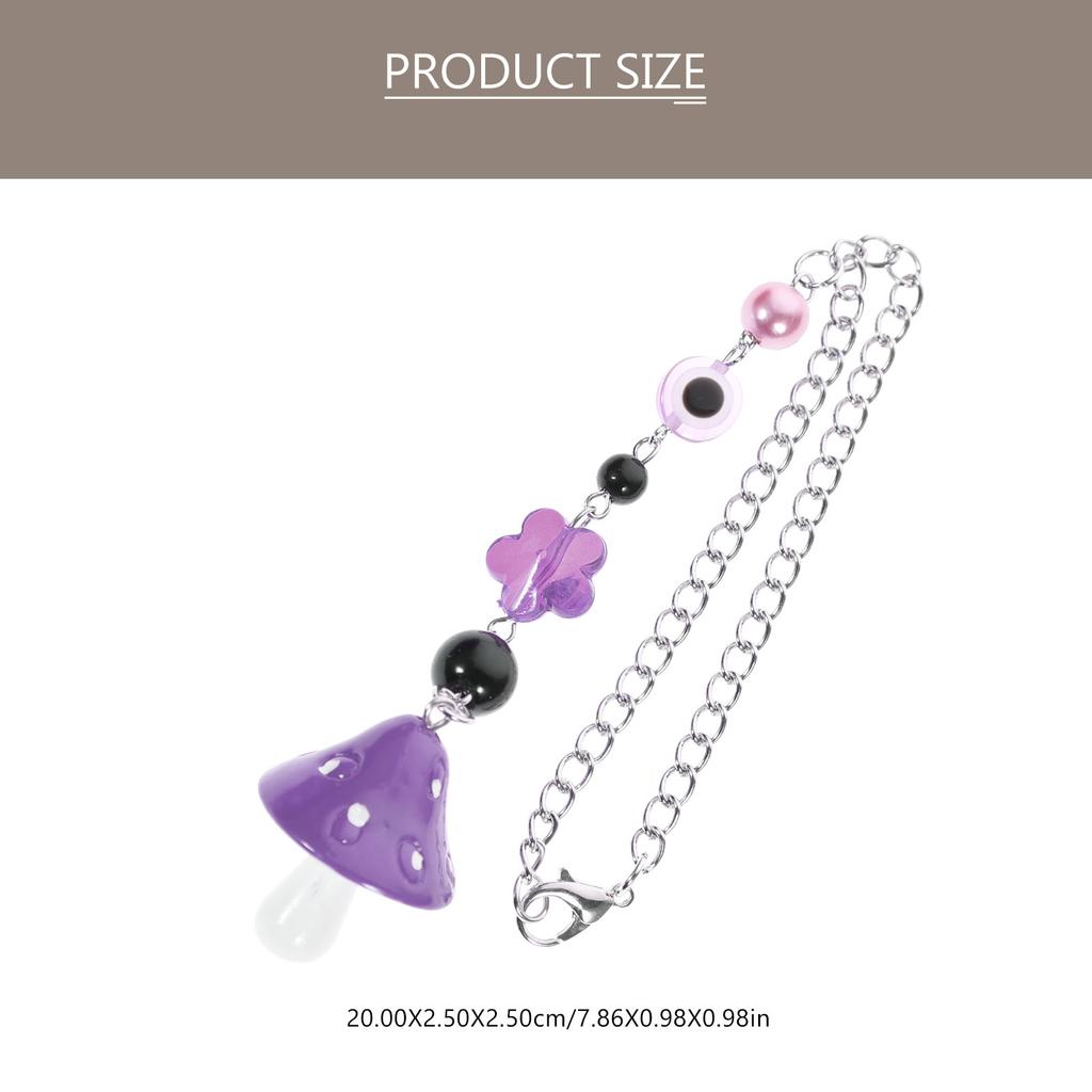 Unique Mushroom Wall Hanging Decor Safe Resin Stainless Steel Material Delicate Supplies Room Decoration Gift