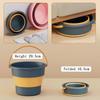 Silicone Collapsible Bucket for Car Wash and Fishing Multifunctional Basin Large Capacity Household Items 17L