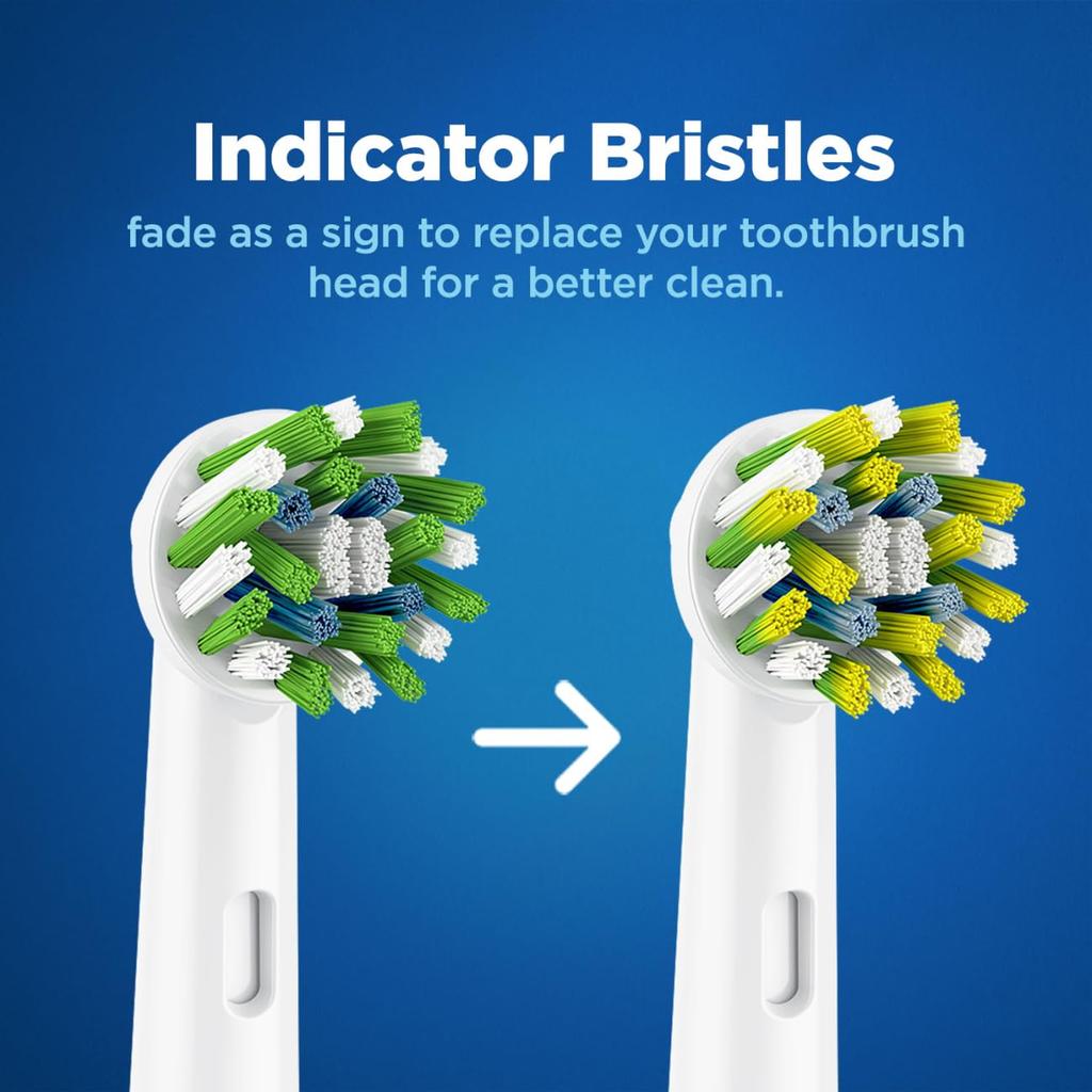 Oral-B ORIGINAL Cross Action Elektrische Zahnbürste Weiche Ersatz-Bürstenköpfe Für Vitality, Pro, Smart Serie, 4 Nachfüllpackungen
