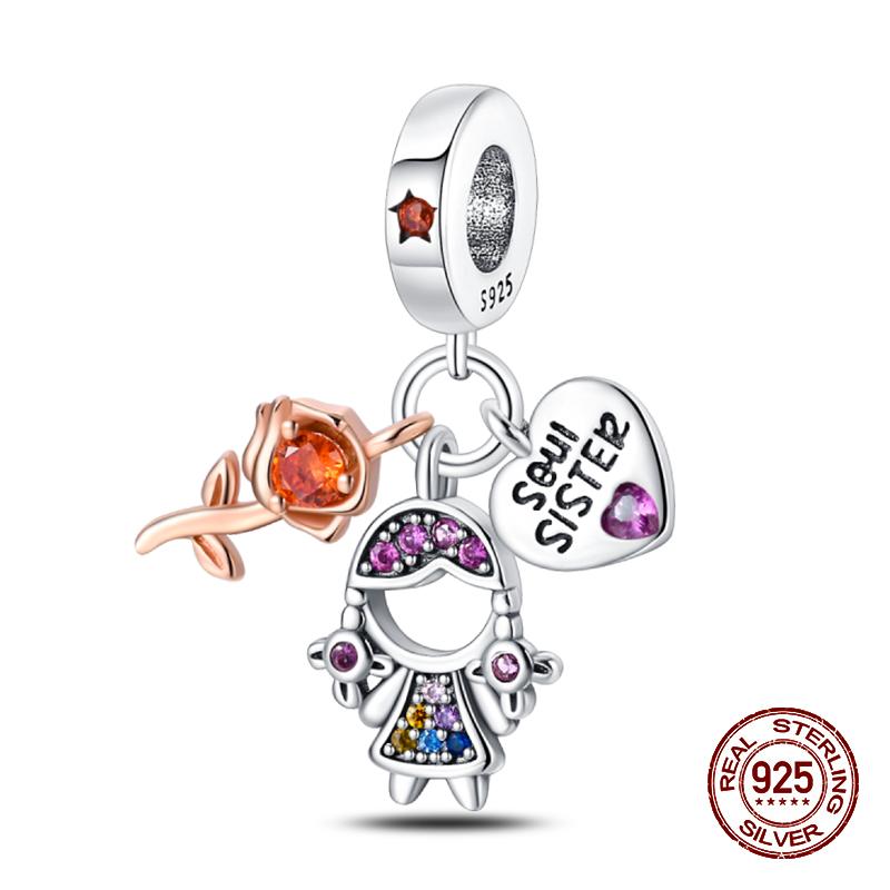 100% Copper Guitar Sax Headphones Musical Instrument Charms Beads Fit Pandachoriginal Bracelets Diy Jewelry