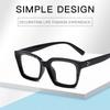 Portable New Fashion Vision Care Antifatigue +100~+400 Diopter Anti-Blue Light Reading Glasses Foldable Present Glasses box