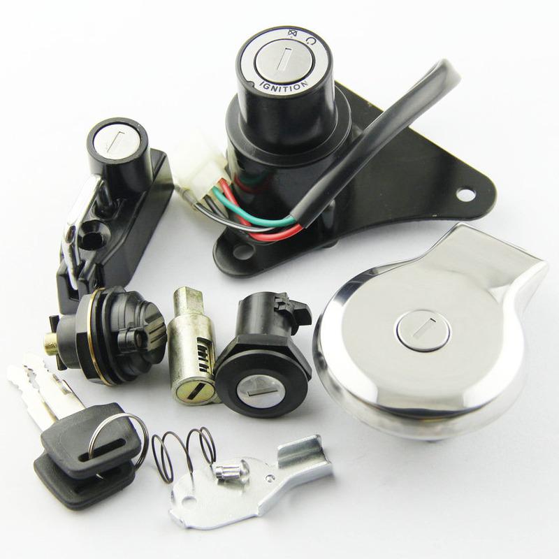 Motorcycle Ignition Key Switch Fuel Gas Cap Seat Lock Kit For Yamaha XV125 VIRAGO 125 1997-2000 XV250 250 1988 1989    1990-2013