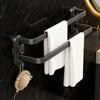 Bathroom Wall Suction Cup for Mounted Multi-Layer Towel Holder -Space-Saving Bathroom Storage Organizer for Towels & Accessories