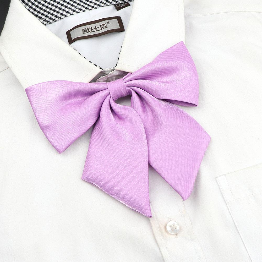 Perfect Match Colorful Women‘S Shirts Bowtie Ladies Girl School Wedding Party Bowknot Pink Bule Black Classic Butterfly Knot Suits Accessories