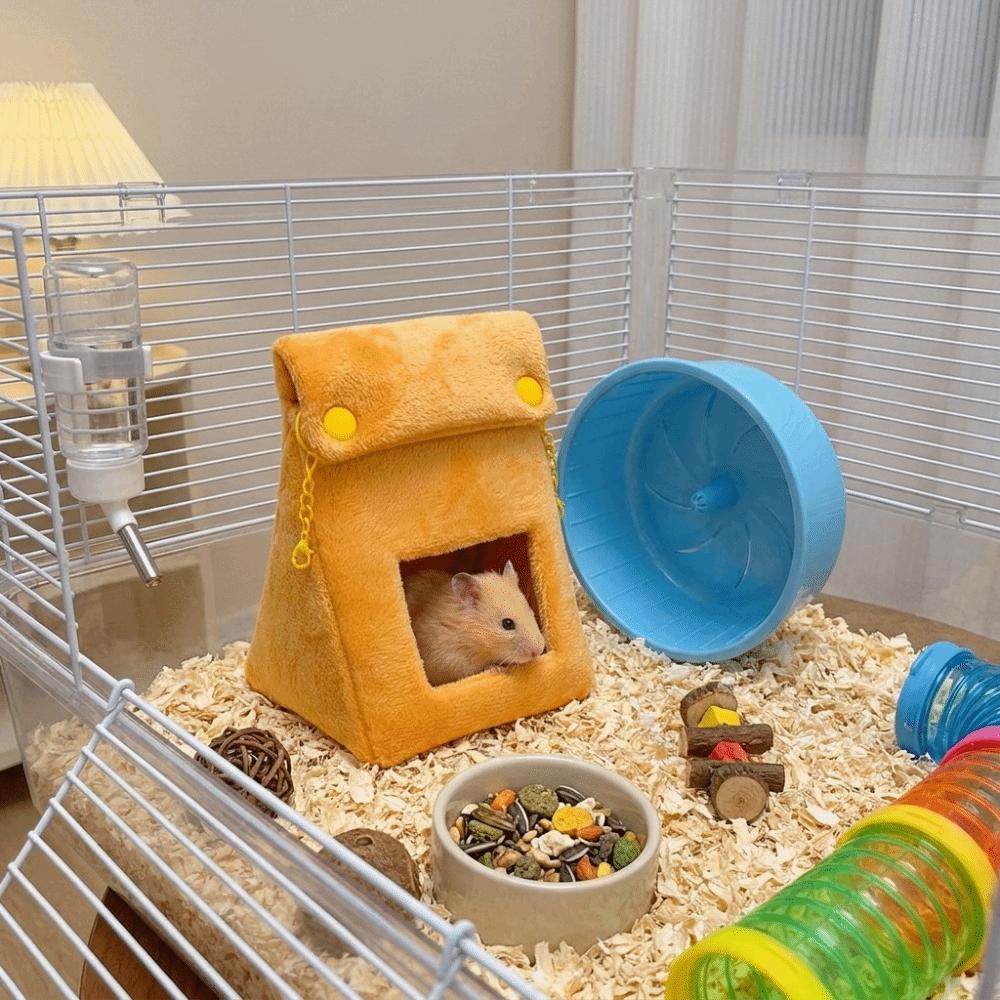 Thickened Hamster Cotton Nest Warm Plush Pet Bed Comfortable Animal Rest Shelter  Cage Accessories