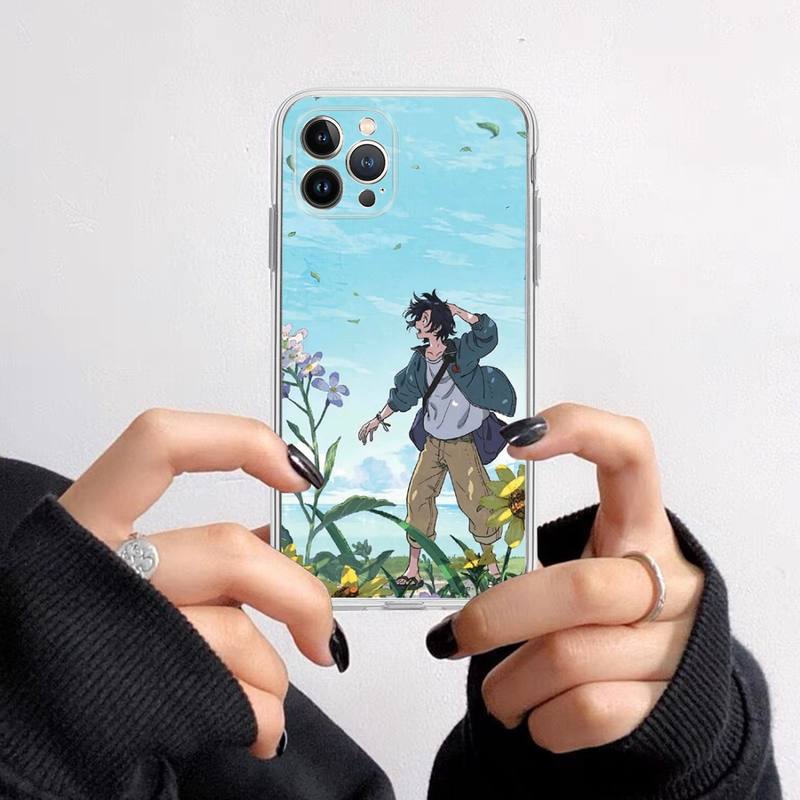 Anime Movie Umibe No Etranger Phone Case For iPhone 14 13 12 11 Pro Max XS X XR SE 2020 6 7 8 Plus Mini Transparent Shell