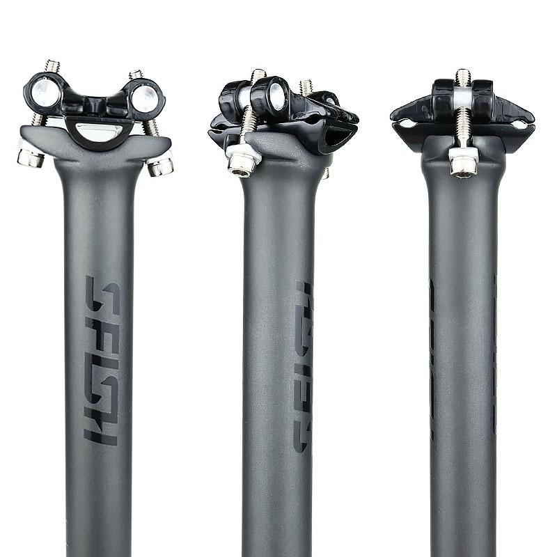 Carbon Fiber Bicycle Seat Post Mountain Road Bikes 27.2mm 30.8mm 31.6mm Diameter 350mm 400mm Length
