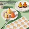 Heat-Resistant 3D Pear Silicone Mold 15 Cavity French Dessert Molds  Pastry