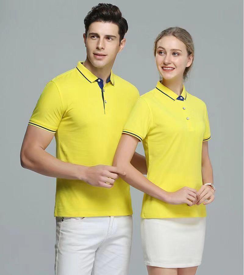Custom Logo Short-Sleeve Polo Shirt: Summer Workwear Team T-Shirt with Embroidery Options