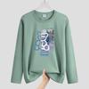 Autumn Men's Plus Size Long Sleeve T-shirt - Korean Style Round Neck for Teens