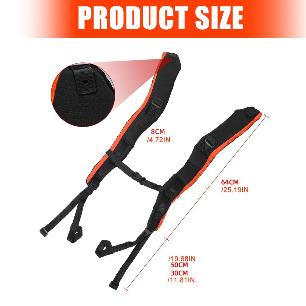 Left Right Adjustement Shoulder Strap Harness With Soft Sponges Pad Design For BR800 BR800X Power Tool 30-50cm