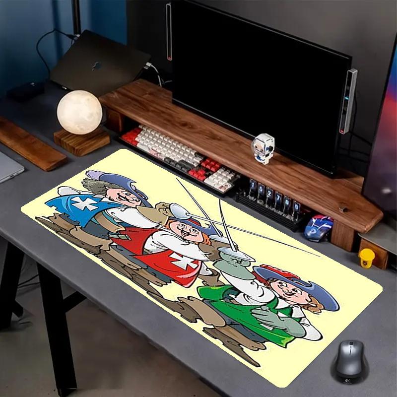 The Three Musketeers Theme Mouse Pad, Non Slip Rubber Base, Multifunctional Office & Home Decor, Perfect for Workspace Personalization.