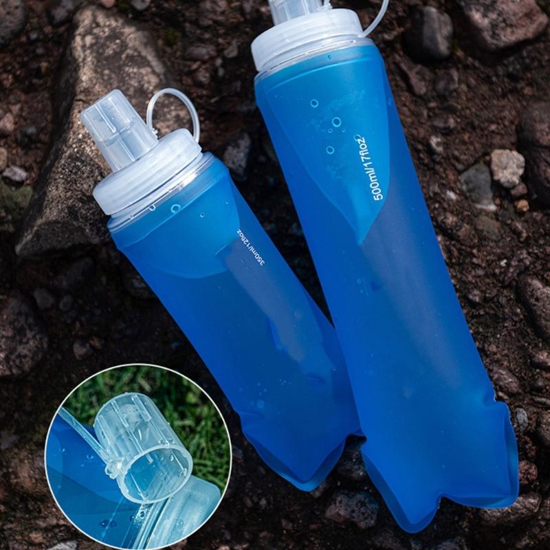 Outdoor Water Hydrations Bottle Soft Flasks Running Light Weight Water Bottle Folding Water Bottle for Outdoor Sport