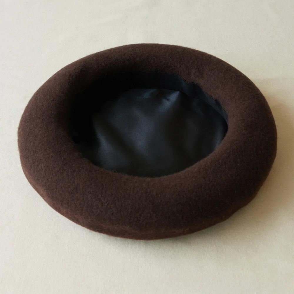 

Вовняний берет у корейському стилі Жіночий Жіночий Зимовий Теплий Плоский В язаний Берет Капелюх Ретро Бонет Повсякденний Капелюх Художника Кепка для Леді Дівчини one size fits all