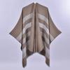 Women's Double-sided Two-color Cape Shawl New Simple Four-season Imitation Cashmere Cape Air-conditioned Room Shawl
