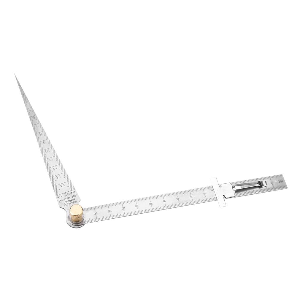 Wedge Taper Ruler Stainless Steel Welding Taper Feeler Gauge Depth Ruler Hole Inspection For Measurement Tool 1-15mm Taper Gaug