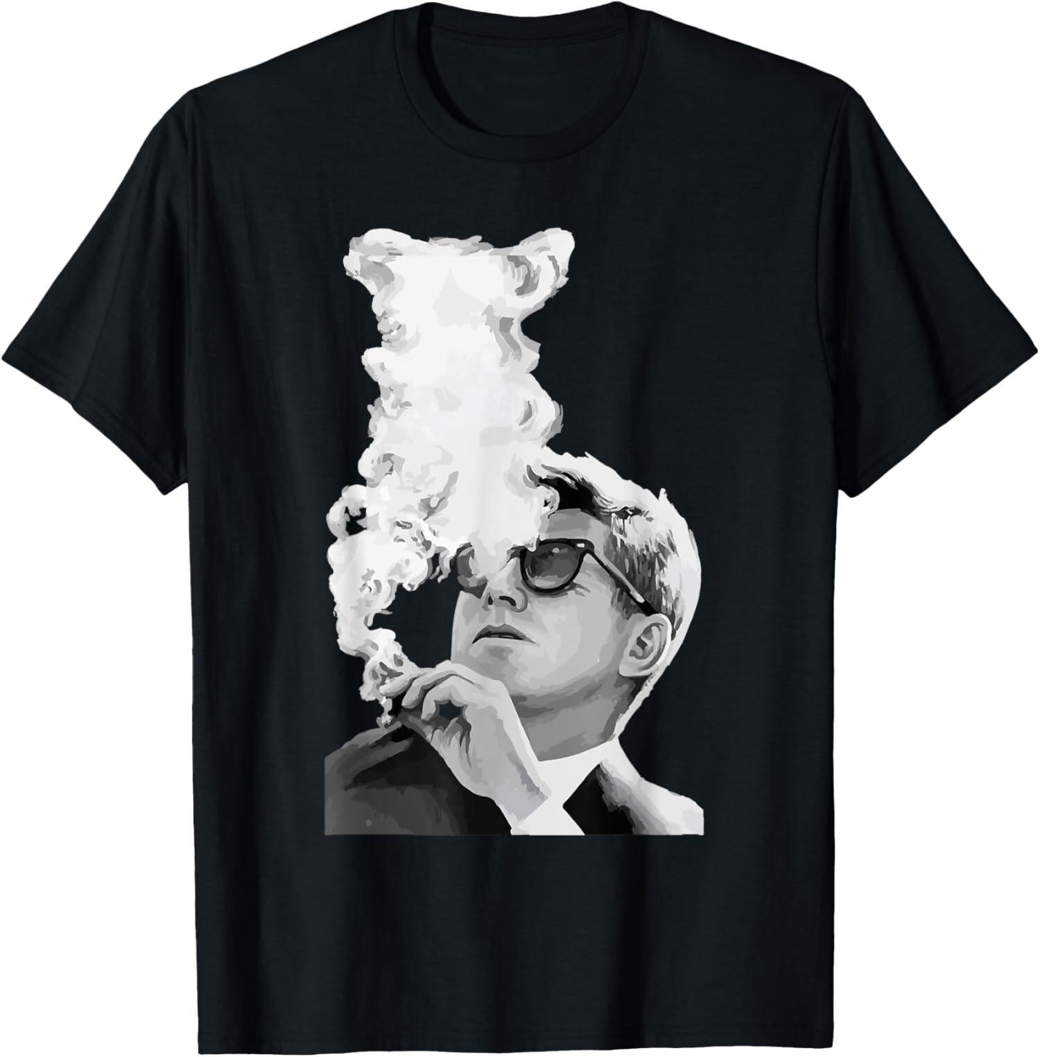 NEW LIMITED JFK John F Kennedy Cigar Smoking Sunglasses T-Shirt XL
