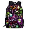 Zim Dib Invader Gaz Cartoon Animated Character Printed Backpack Children