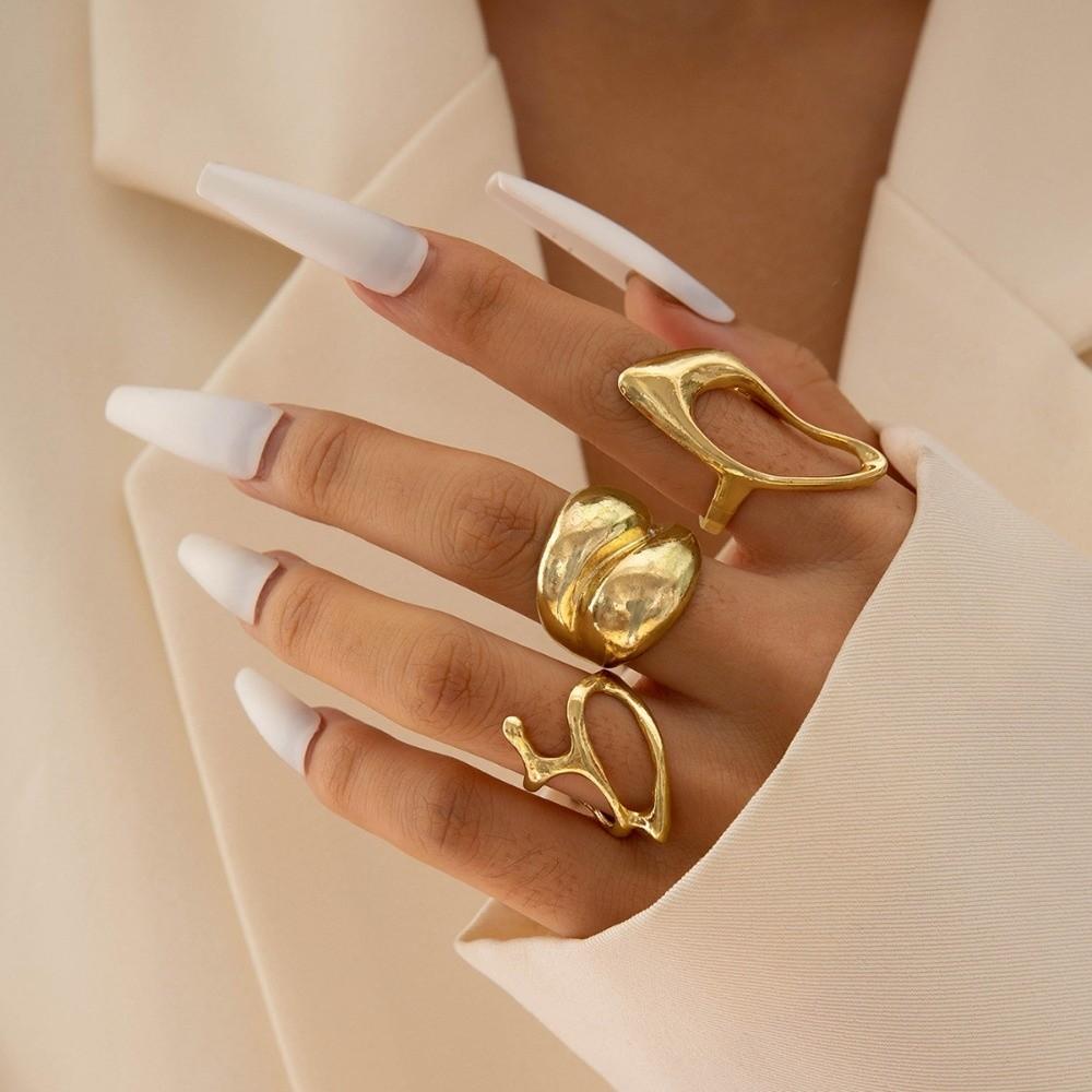 

Fashion Gold Color Vintage Rings Set Boho Stackable Geometric Rings Adjustable Charm Women s Finger Rings Festival
