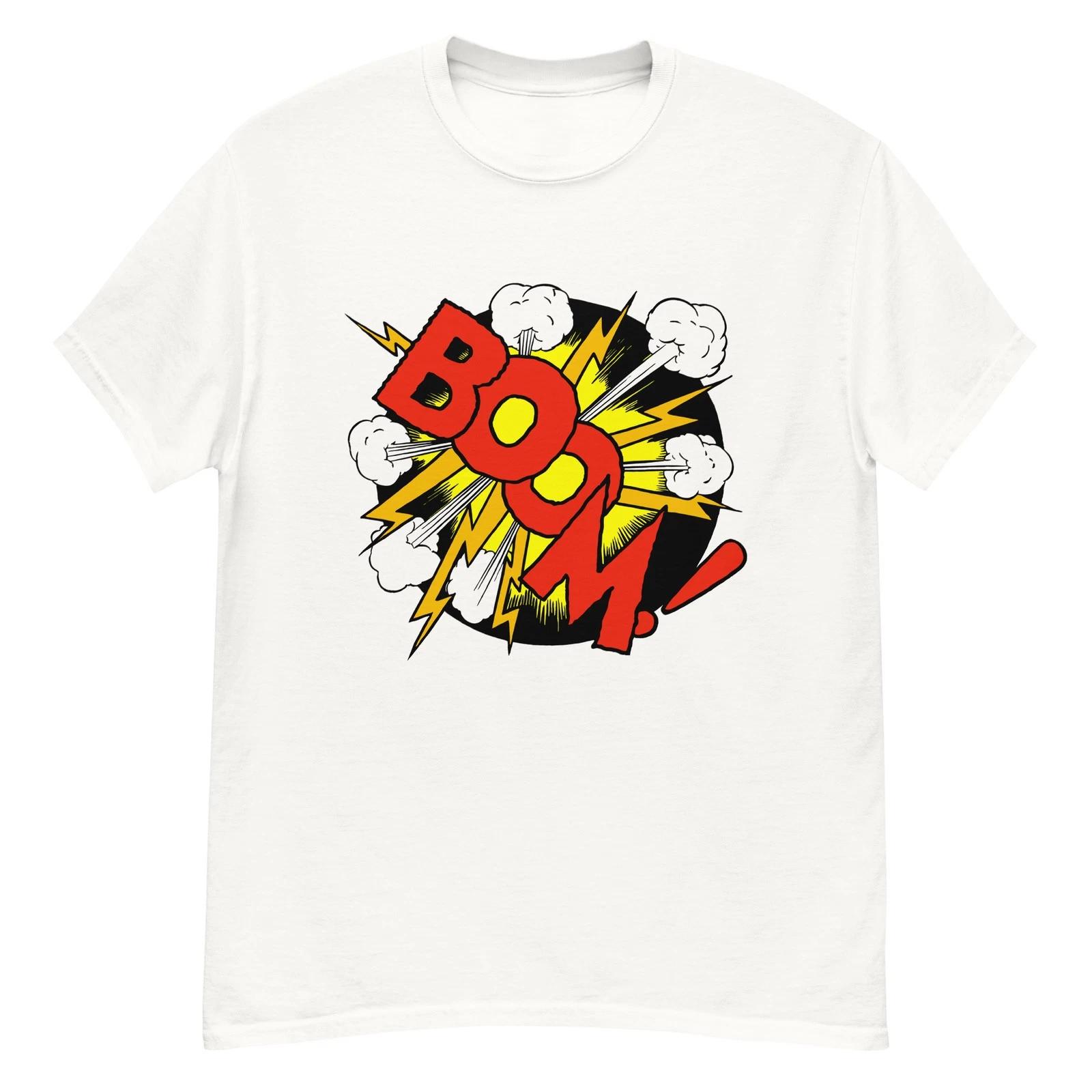 Comic panel explosion “Boom!” t-shirt 4XL