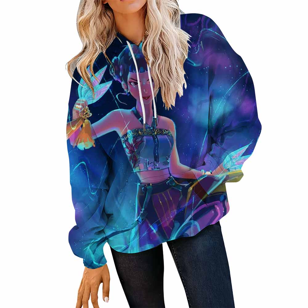 KPOP Demon Hunters Women's New Hooded Sweatshirt Oversized Soft Kangaroo Pocket Long Sleeve Autumn Winter Fashion Hoodies