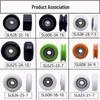 Schiebetür-/Fenster-Nylon-Gummi-beschichtete 626zz Rollen pulley