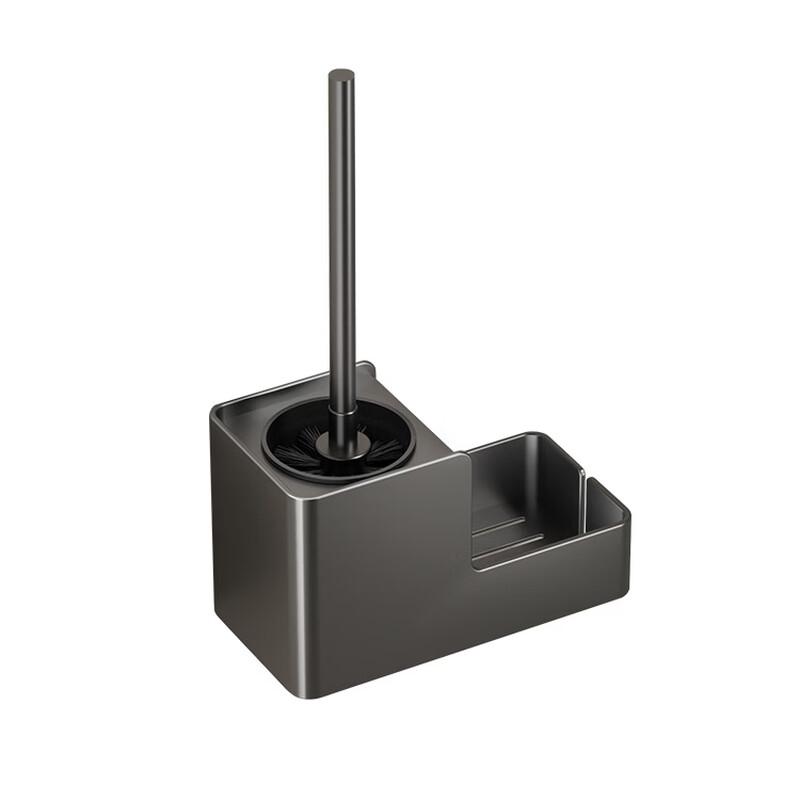 Cmaos Wall-Mounted Toilet Brush Set with Storage Shelf