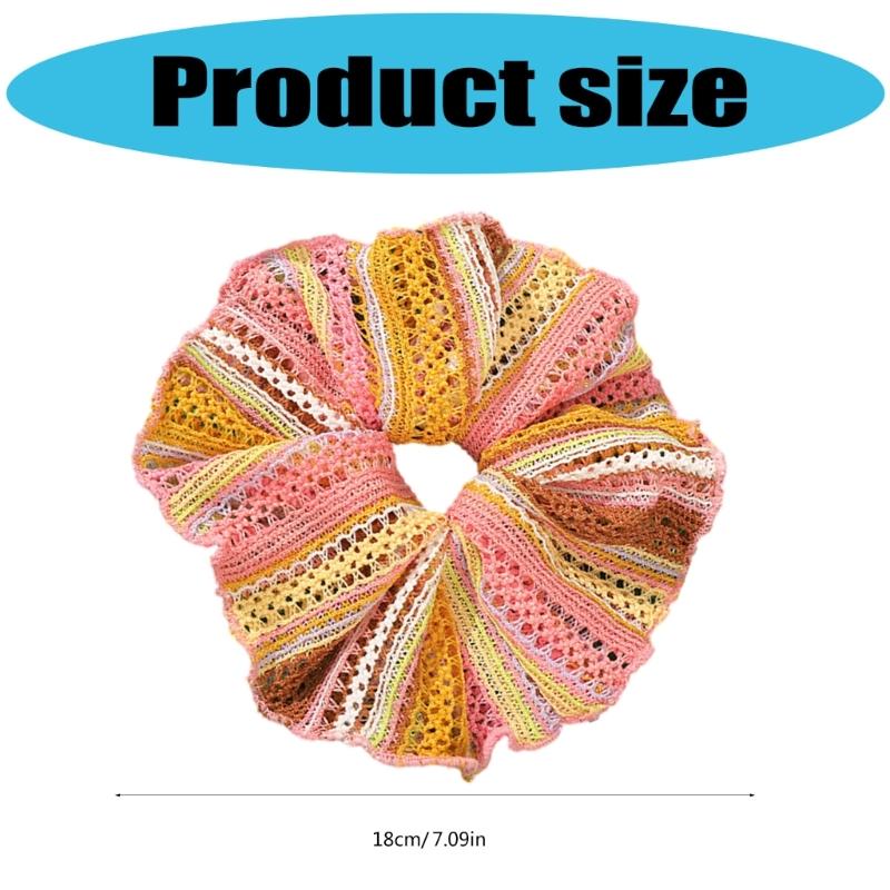 French White Bowknot Scrunchie Hair Tie Soft Fabric Elastic Hair Accessory For Women Girls Daily Styling