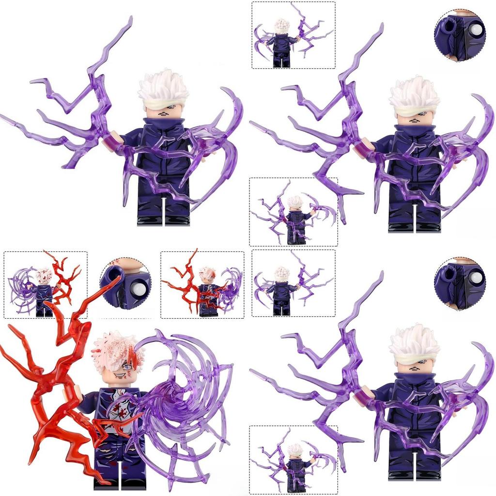 Jujutsu Kaisen Gojo Satoru Baustein Spielzeugset Mit Abs-Kunststoff Und DIY-Montage Für Kreatives Spielen Und Kinderspaß