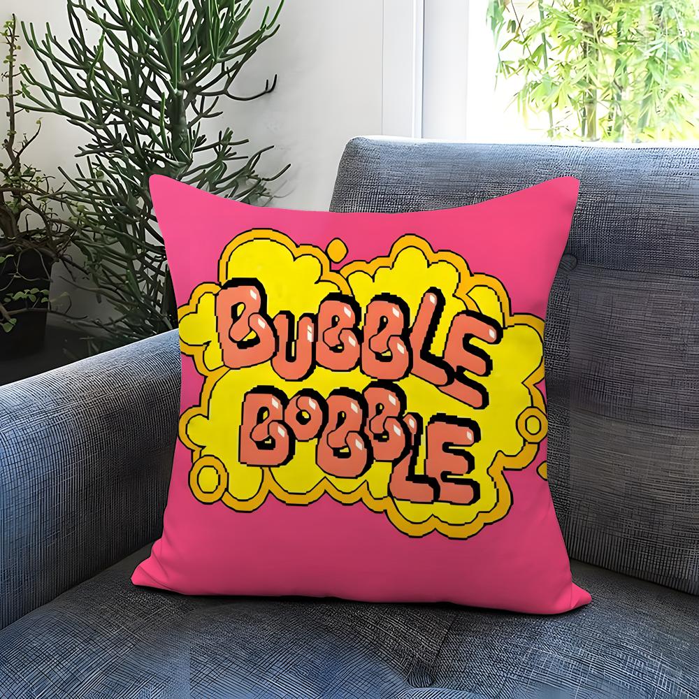 Anime B-Bubble B-Bobble Cushion Cover Comfortable Reversible Pillow Cover Ideal for Car Sofa Bedroom & Beyond