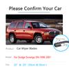 For Dodge Durango DN MK1 1998 1999 2000 2001 Front Wiper Blades Arm Rubber Cutter Windshield Windscreen Auto Replacement