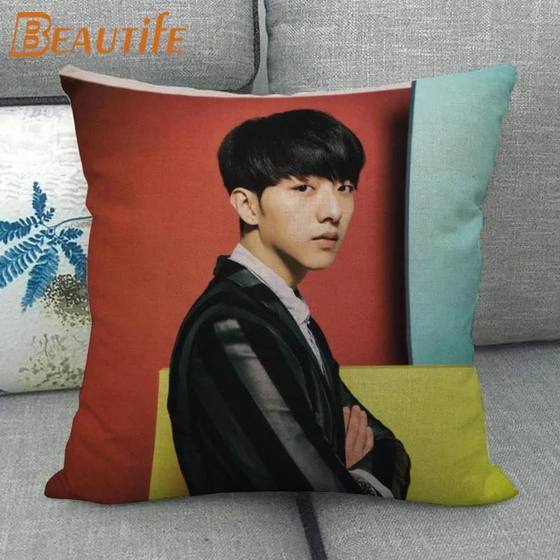 45X45cm CNBLUE KPOP Pillow Cover Square Zipper Cotton Linen Fabric Pillow Cases Bedroom Home Decorative Boys Girls Gift